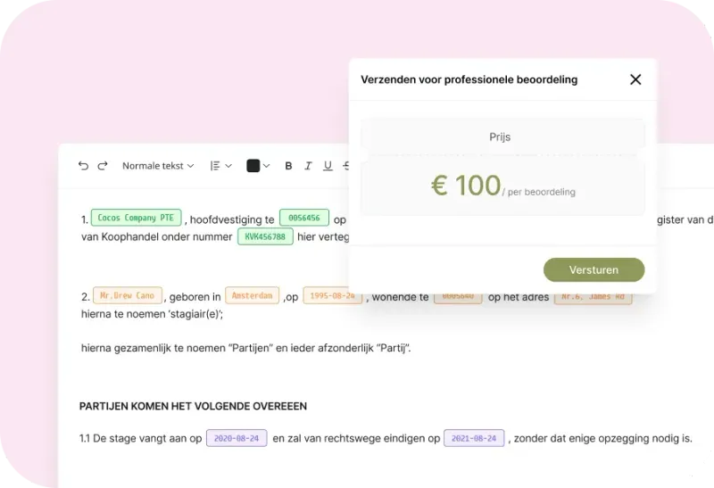 Vraag snel en eenvoudig een professionele beoordeling aan.