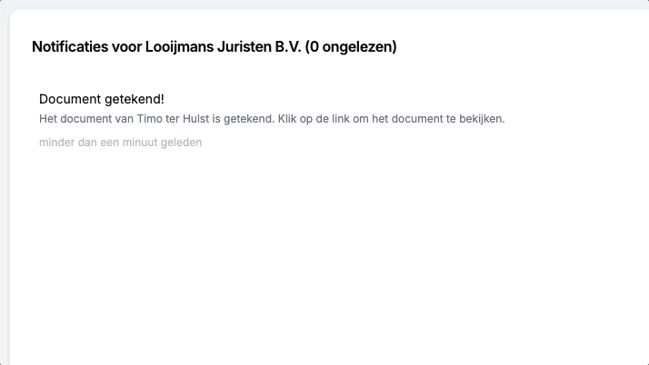 Pro-actieve notificaties